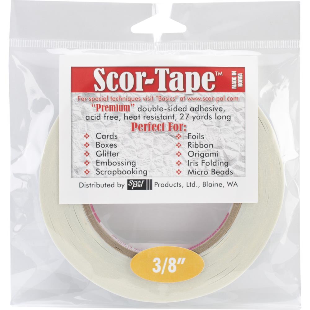 SCOR-TAPE 3/8 X 27 YARDS - Scrapbooking and Paper Crafts
